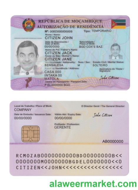 Mozambique residence card